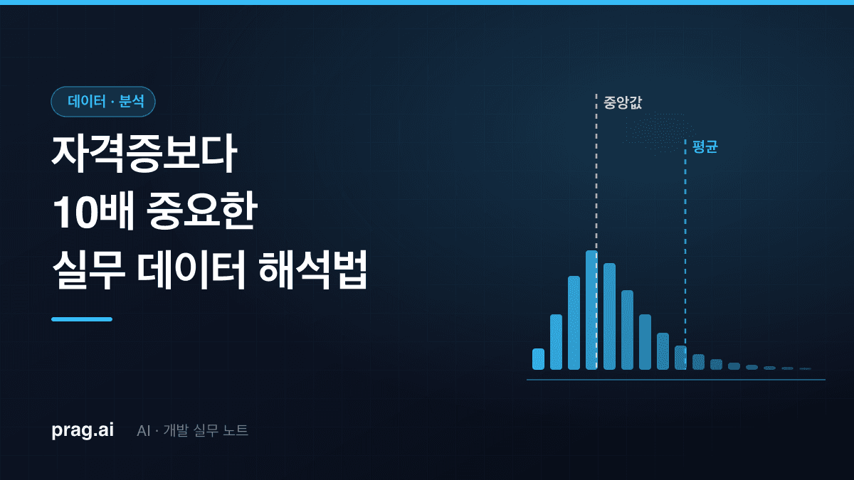 빅데이터분석기사 자격증 보유자가 말하는 '자격증보다 10배 중요한 실무 데이터 해석법'